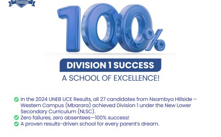 Enroll at Nsambya Hillside High School – A School of Excellence